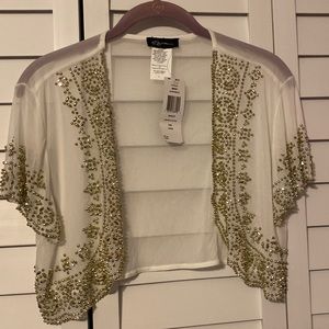 NWT DAZZLING S LEVINE BEDAZZLED JACKET